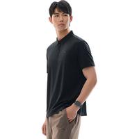 安踏(ANTA)速干T丨短袖POLO衫男夏季吸湿透气翻领商务休闲通勤上衣 【速干】基础黑7121-5 XL(男180) 基础黑-5