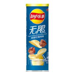 乐事 无限 薯片 吮指红烧肉味 104g