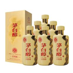 茅台 醇1998 酱香型白酒 53度 500ml*6瓶 整箱装