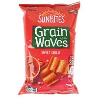 一口阳光SUNBITES甜辣味波浪形谷物片170g澳大利亚休闲零食膨化年货