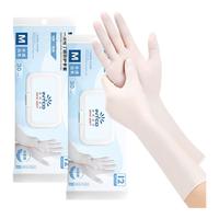 英科医疗 INTCO）一次性手套丁腈手套食品级家务防护厨房清洁12寸加长橡胶手套 M码