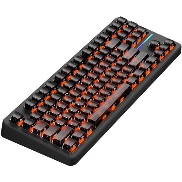 EWEADN 前行者 X87 Pro 87键 三模机械键盘 黑透侧刻 金蛇轴 RGB 顶配 10000mAh【报价 价格 评测 怎么样】 -什么值得买