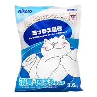 妮可露Nikoro小蓝块量贩装混合猫砂豆腐砂膨润土猫砂可冲厕3.6kg 【加量装】14.4kg 3.6kg*4袋