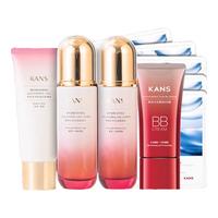 KANS 韩束 墨菊补水润养礼盒装 (洁面乳100ml+补水露120ml+眼霜20g+补水乳60ml+精华霜6g*3+修容霜20ml)
