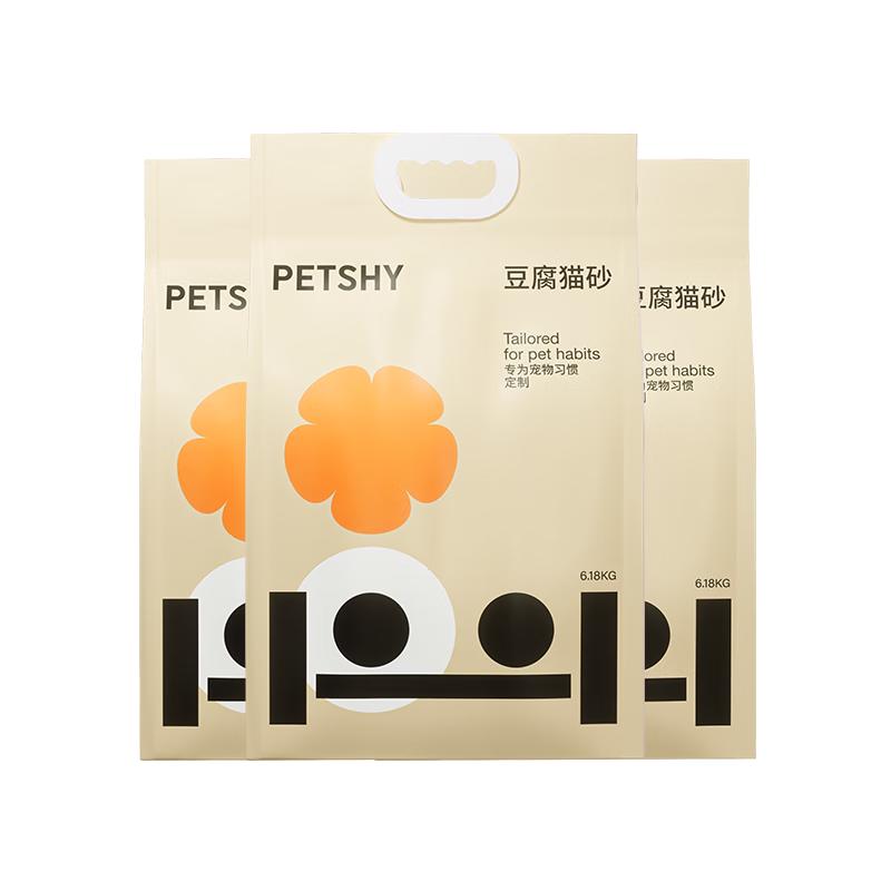  petshy 豆腐猫砂  6.18kg*3包装