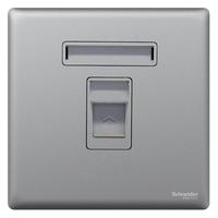 Schneider Electric 施耐德电气 珍铂系列 六类电脑插座 烟云灰