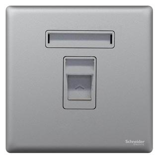 Schneider Electric 施耐德电气 珍铂系列 六类电脑插座 烟云灰
