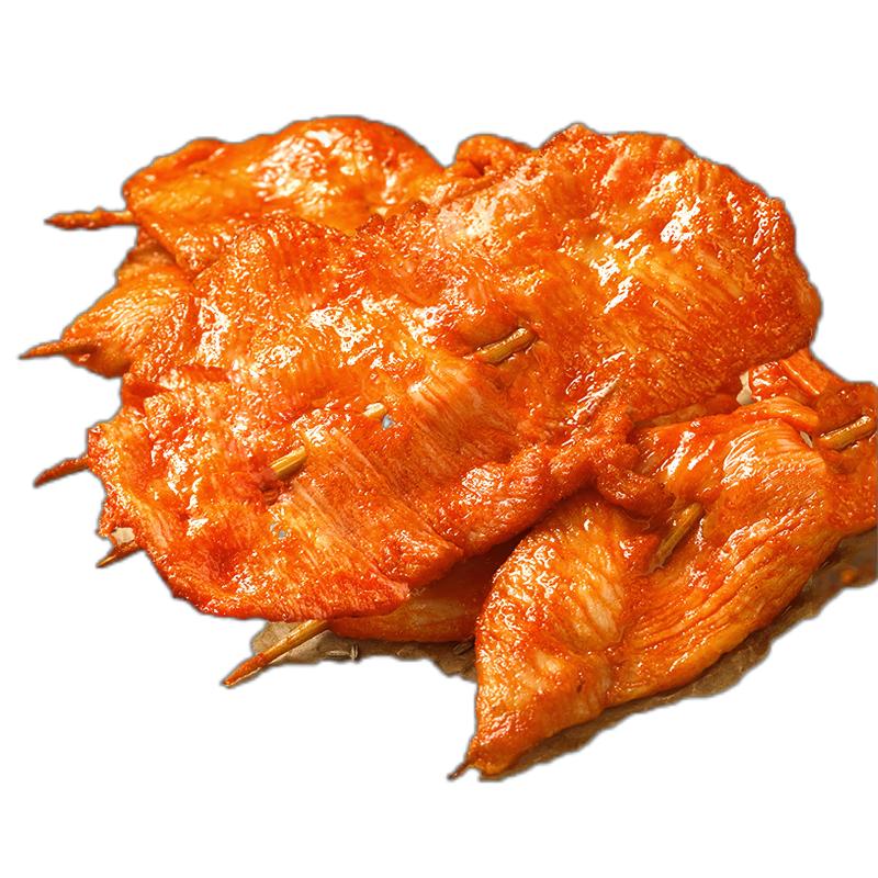 里脊肉片铁板里脊肉串半成品食材奥尔良烧烤油炸鸡肉串空气炸锅 1.4斤20串（35g/串）