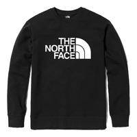 The North Face北面针织卫衣男户外休闲印花套头衫8AT7 黑色/JK3 L