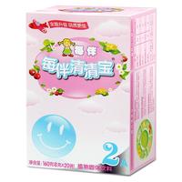 每伴 清清宝可搭配金银花菊花晶儿童植物配方固体饮料基础2段原味盒装 基础2段原味1盒