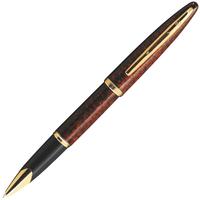 WATERMAN 威迪文 CARÈNE海韵系列 拔帽签字笔 琥珀纹金夹 0.7mm 单支装