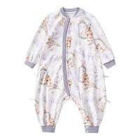 欧孕（OUYUN）听梦婴儿睡袋宝宝春秋冬款儿童恒温睡袋四季通用防踢被子 柯基画像【22-26℃】单层 80码-身高55-80年龄段3-18个月