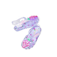 斯纳菲女童凉鞋沙滩夏季儿童下水包头公主软底防滑海边宝宝果冻鞋 樱桃布丁粉 32码