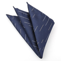 带带帅 蓝色流星口袋巾商务方巾男士西装手帕正装结婚礼西服胸巾丝巾配件