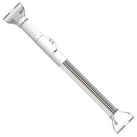 美居客 免打孔伸缩晾衣杆大满贯加粗不锈钢浴帘杆家用晾晒1.4-2.6M 升级32管径】1.4-2.6m⭐不锈钢款