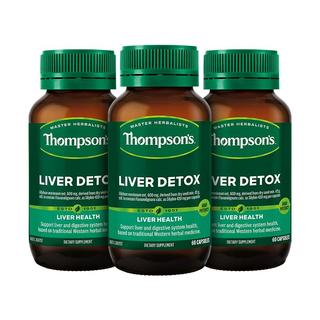 THOMPSON'S 汤普森 奶蓟草护肝片 60粒/瓶 3瓶装 420mg*1粒