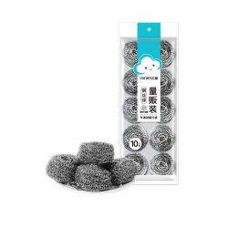 云蕾 钢丝球清洁球大号不锈钢金属家用厨房洗锅碗清洁锅刷10只装