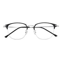 ZEISS/蔡司 防蓝光 近视眼镜+镜架+镜片 配万新防蓝光1.74镜片 3389黑枪色C4