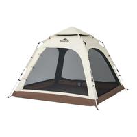 挪客户外 Ango自动速开帐篷天幕三合一户外露营3-4人家庭公园黑胶防晒