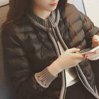 迈诺丹 棉服冬季女大码棉衣女士新款宽松显瘦短款轻薄保暖外套30到45岁 黑色 XL 建议109-120