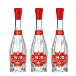 汾酒 山西杏花村 53度献礼版 500ml*3瓶  清香型白酒 玻汾 口粮酒 53度 500mL 3瓶