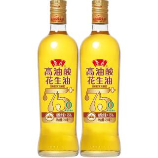 鲁花 5S 物理压榨高油酸花生油750ml*2 礼盒装