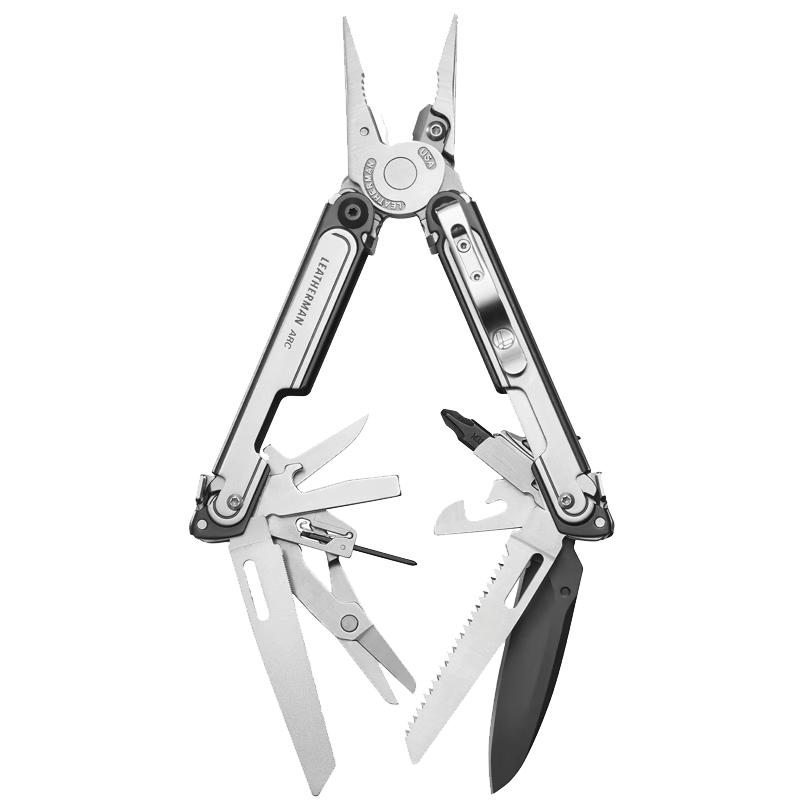 LEATHERMAN组合工具钳ARC莱泽曼户外多功能刀MagnaCut钢装备磁吸式折叠工具 银色