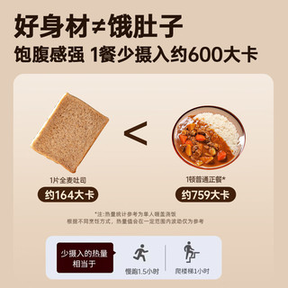 七小七全麦厚切吐司面包代餐0反式脂肪0无添加蔗糖健身早餐食品主食整箱