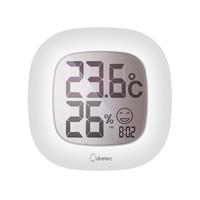 多利科日本温度计电子温湿度计室内温度湿度计室温计婴儿流感监测可爱白 白色