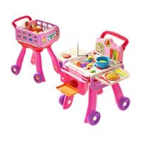 伟易达（VTECH）过家家玩具女孩 厨房购物车 做饭手推车角色扮演互动儿童 粉红色