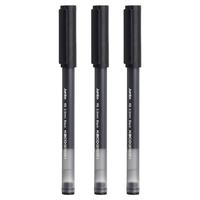 KACO 文采 JUMBO珍宝系列 K6 拔帽中性笔 黑色 0.5mm 3支装