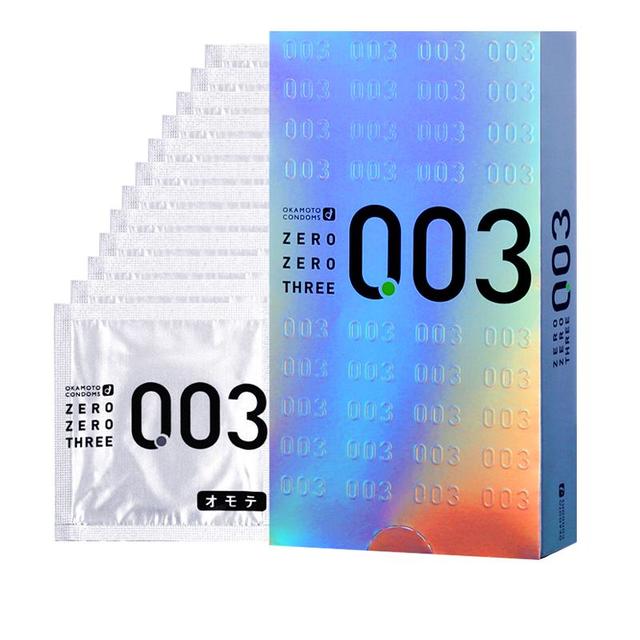 冈本 003系列 白金超薄安全套 12只