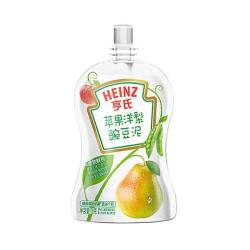 亨氏 超金小白包果泥72g婴儿幼儿宝宝辅食营养水果泥（6-36个月适用） 苹果洋梨豌豆泥78g