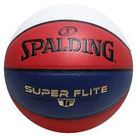 SPALDING 斯伯丁 炫彩经典篮球三彩拼色超越系列室内外7号球76-928Y红白蓝 经典拼色