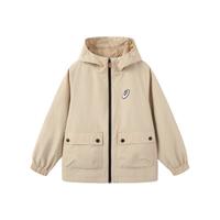 asics亚瑟士童装特氟龙三防面料儿童宽松梭织便服25年春季 卡其色207 170