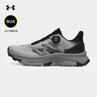 安德玛越野跑鞋男BOA户外徒步鞋耐磨缓震防滑登山鞋男女同款 砂砾 41