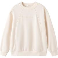 巴拉巴拉童装卫衣男童打底衫套头上衣中大童女童加绒208423121204 奶白10503 165cm