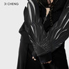 Ji Cheng吉承设计师原创立体翅膀卫衣宽松休闲拉链短外套 M
