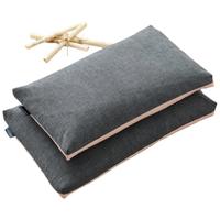 素时代荞麦枕头 全荞麦皮荞麦壳枕头 中枕 一对拍2 32*52