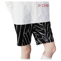 Ji Cheng设计师原创中性风百搭短裤亚麻五分裤黑色