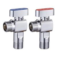 潜水艇（Submarine）球阀角阀全铜全开大流量水阀八字阀燃气热水器壁挂炉球形铜阀芯 1冷1热【升级镀铬4分】