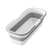 洁仕宝大号可折叠拖把桶长方形洗拖布桶涮墩布平板拖把盆大号拖地桶水桶 大号可折叠水桶 25L 1个