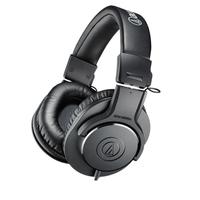 铁三角 M20x 耳罩式头戴式动圈有线耳机 黑色 3.5mm