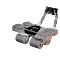 Umay佑美四轮健腹轮智能数显自动回弹肘撑腹肌轮家用器材卷腹轮 蝶翼四轮灰色智能技术