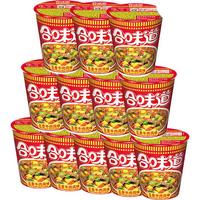 日清食品 NISSIN日清 合味道 五香牛肉风味77g*12杯整箱装 速食方便泡面早餐面