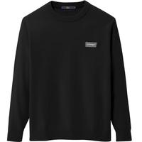 HLA海澜之家针织衫男舒适圆领简约休闲亲肤柔软毛衣男 黑色(76) 180/96A(52)