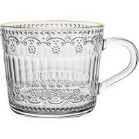 乐唯诗 浮雕玻璃杯 430ml 透明