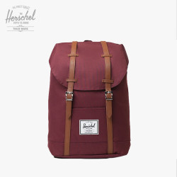 Herschel Supply 和行 Herschel赫行 中国款retreat双肩包大号书包户外出行 绛红色 19.5升