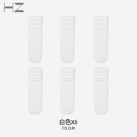 HZ 冰冰袜白色堆堆袜女夏季薄款纯色透气冰丝袜子女中筒袜小腿袜子