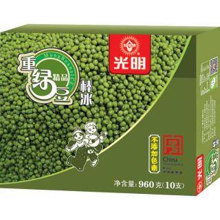 光明 精品重绿豆棒冰 960g